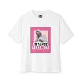 Intense Feelings – Pink Print Unisex Oversized Tee Printify