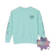 Feeling Is Healing Heart-print Unisex Lightweight Crewneck Sweater - Spring Edition Moodovation