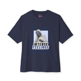 Intense Feelings – Navy Unisex Oversized Tee Printify