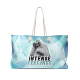 Intense Feelings – Cyan Weekender Tote Bag Moodovation
