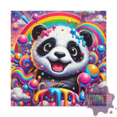 Drippy Delight Panda Matte Canvas - MOODOVATION