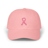 Breast Cancer Awareness Embroidered Ribbon Classic Dad Hat Moodovation