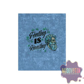 Feeling Is Healing Crushed Velvet Blanket - MOODOVATION