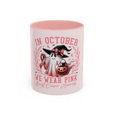 In October We Wear Pink - Ceramic Coffee Mug Moodovation