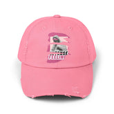 Intense Feelings - Pink Print Vintage Distressed Hat Moodovation