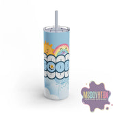 Good Things Skinny Matte Tumbler 20oz-  Sky Blue - MOODOVATION