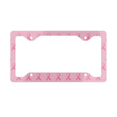 Breast Cancer Awareness Metal License Plate Frame Moodovation