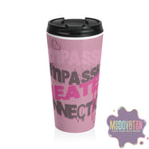 Compassion Stainless Steel Travel Mug - Pink - MOODOVATION