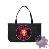 No Pain No Gain Weekender Tote Bag - Black - MOODOVATION