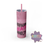 Compassion Skinny Tumbler 20oz – Light Pink - MOODOVATION