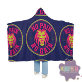 No Pain No Gain Snuggle Blanket - Navy Blue - MOODOVATION