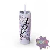 Self Love Skinny Tumbler 20oz - Lilac - MOODOVATION