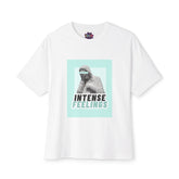Intense Feelings – Cyan Print Unisex Oversized Tee Printify