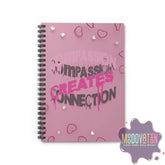 Compassion Spiral Notebook - Ruled Line - Pink - MOODOVATION