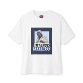 Intense Feelings – Navy Unisex Oversized Tee Printify