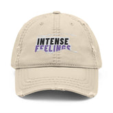 Intense Feelings - Distressed Embroidered Dad Hat Moodovation