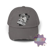 Intense Feelings - Grey Print Vintage Distressed Hat Moodovation