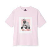 Intense Feelings – Rose Pink Print Unisex Oversized Tee Printify