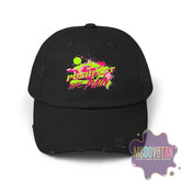 Push Past The Pain - Unisex Distressed Vintage Hat - MOODOVATION