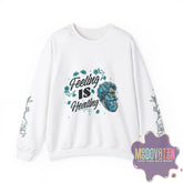 Feeling Is Healing Unisex Heavy Blend Crewneck Sweatshirt - MOODOVATION