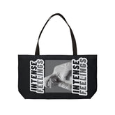 Intense Feelings Weekender Tote Bag - Grey Print Moodovation