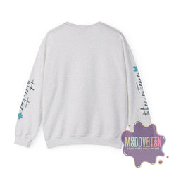 Good Things - Unisex Heavy Blend Crewneck Sweatshirt - Large Graphic Sleeve - MOODOVATION