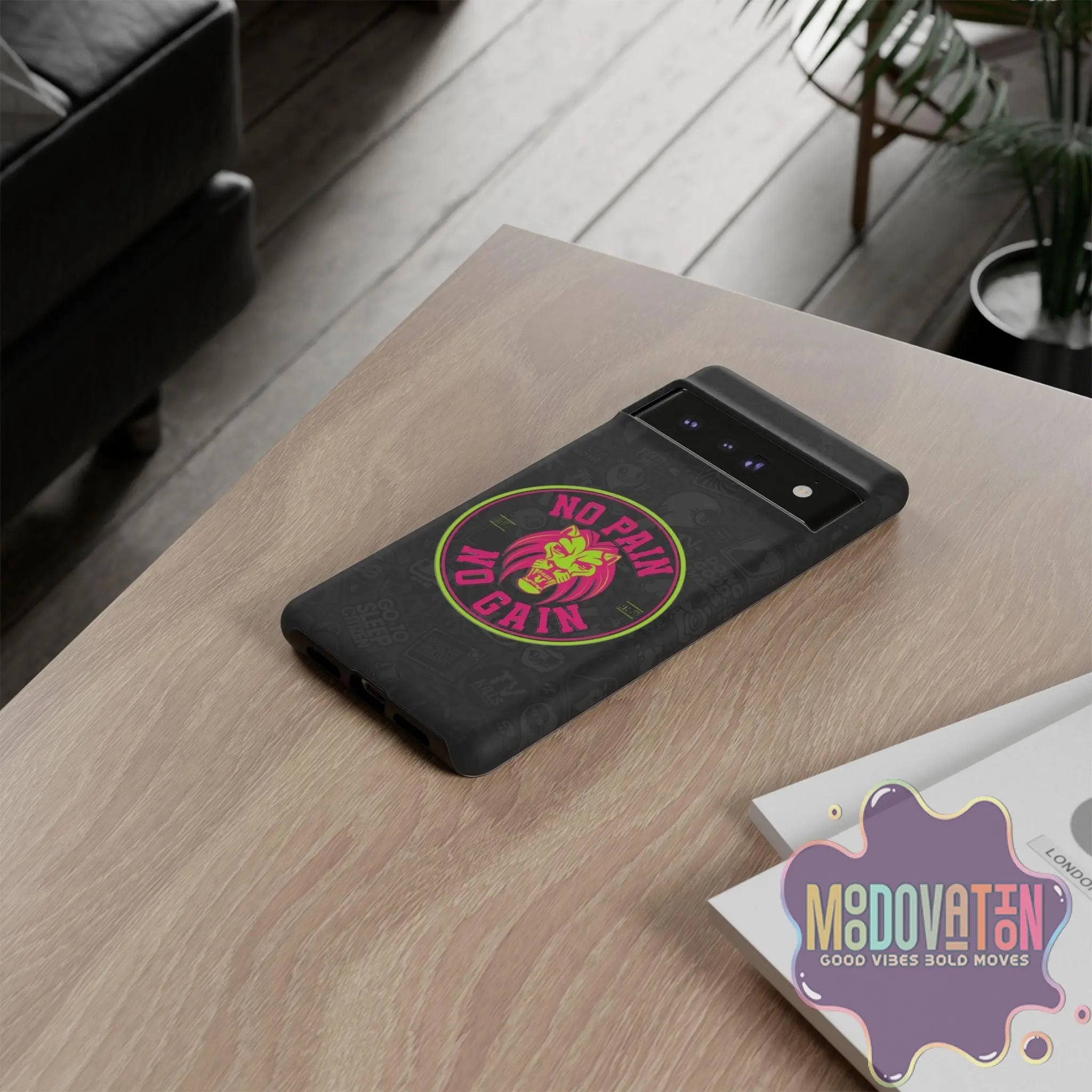 No Pain No Gain Phone Case - Black - MOODOVATION