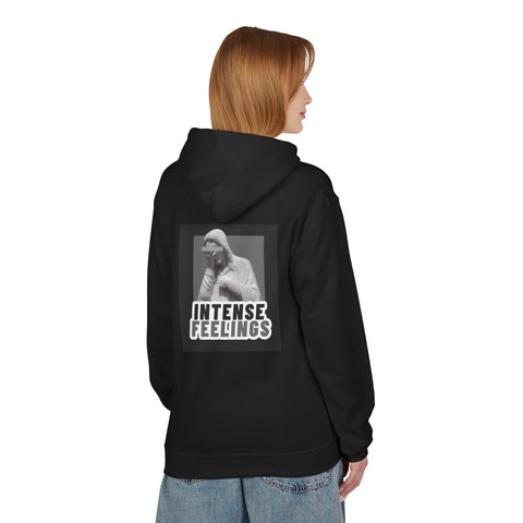 Intense Feelings Unisex Midweight Hoodie - Grey Print