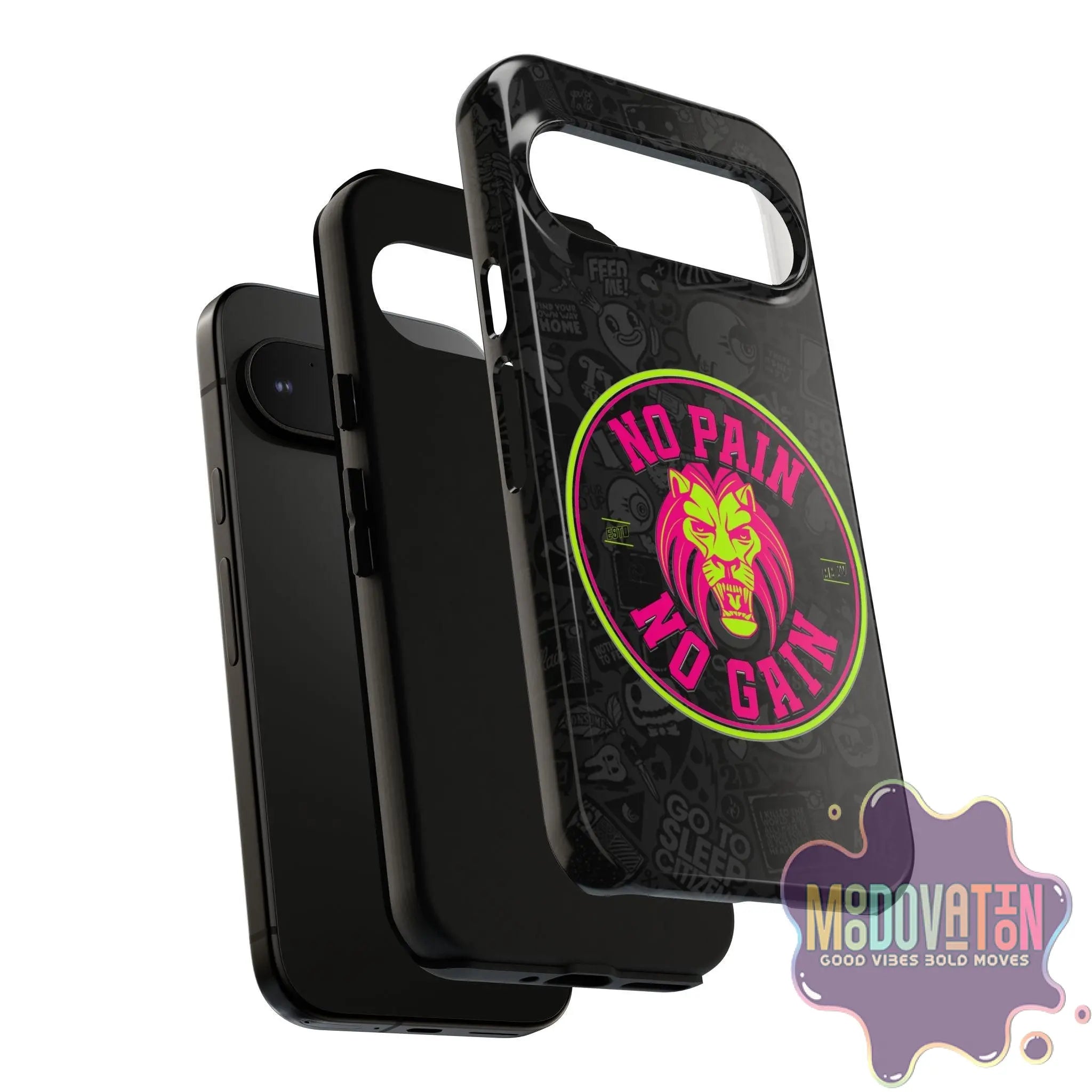 No Pain No Gain Phone Case - Black - MOODOVATION