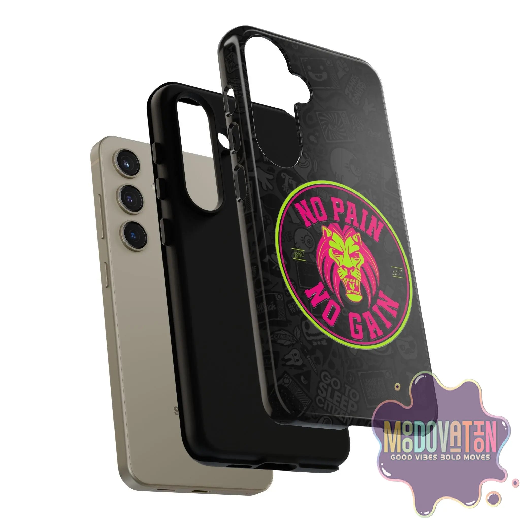 No Pain No Gain Phone Case - Black - MOODOVATION