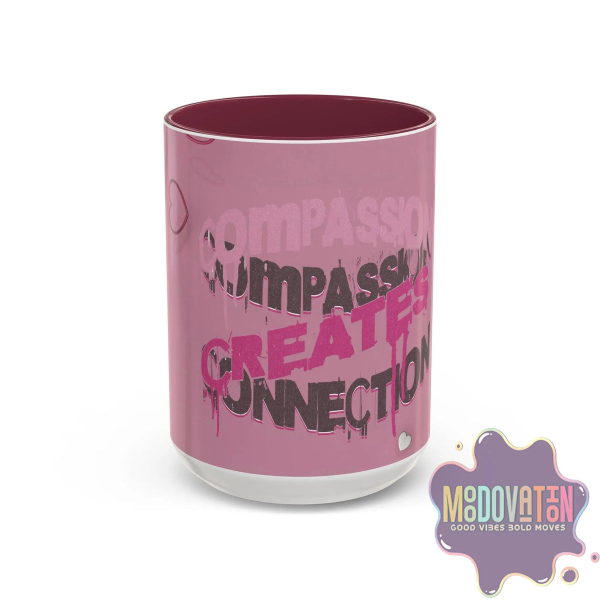 Compassion Creates Connection Coffee Mug (11oz, 15oz) - MOODOVATION
