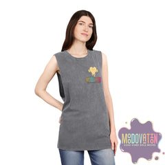 Good Vibes Bold Moves Stonewash Unisex Tank Top – Brand Edition Moodovation