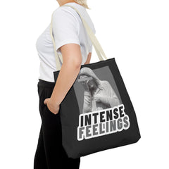 Intense Feelings Tote Bag - Grey Print