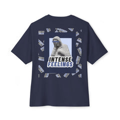 Intense Feelings – Navy Unisex Oversized Tee