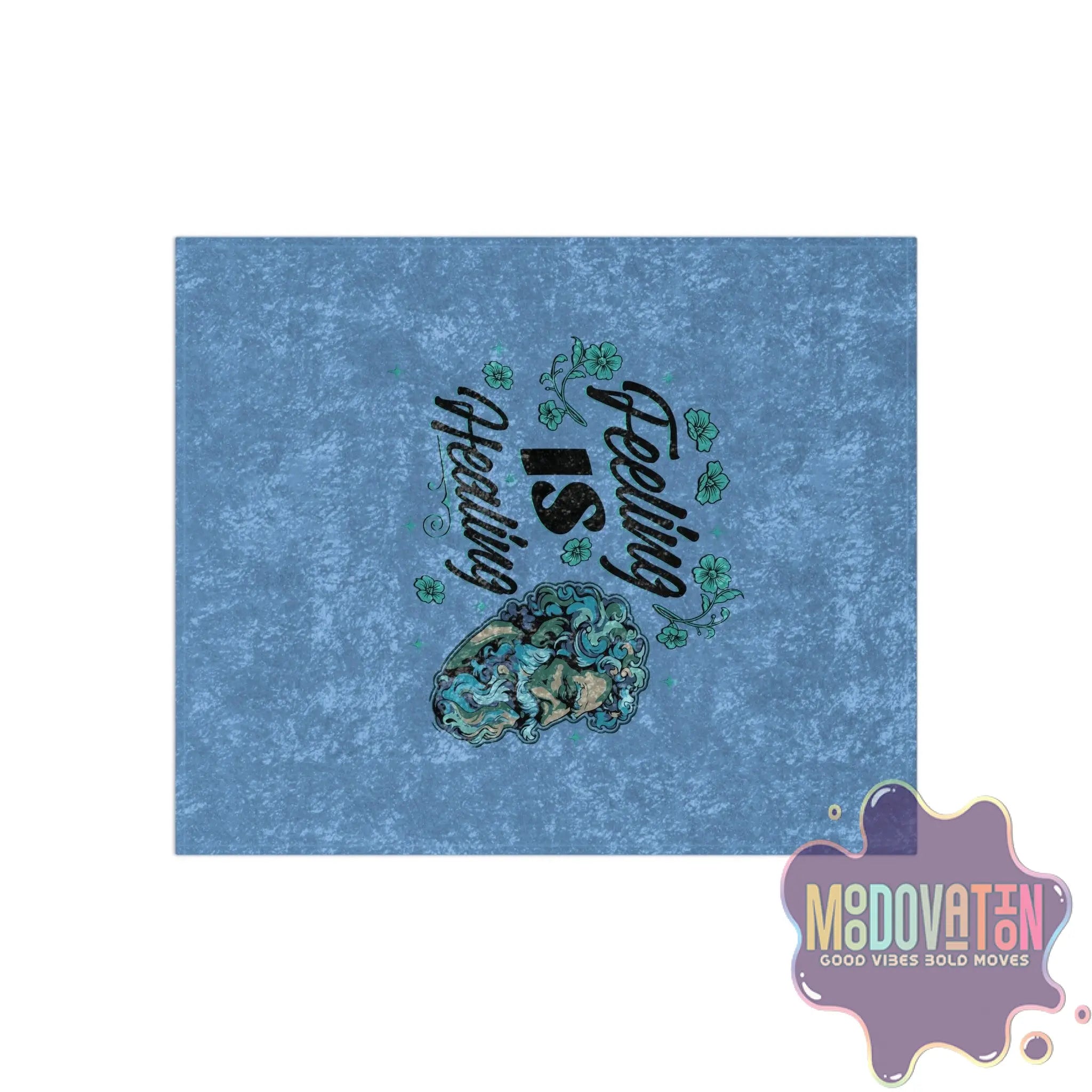 Feeling Is Healing Crushed Velvet Blanket - MOODOVATION