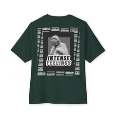 Intense Feelings – Grey Print Unisex Oversized Tee
