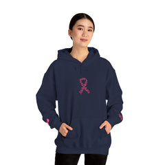 Pink Ribbon Awareness Hoodie, Unisex Sweatshirt for Fundraising, Breast Cancer Awareness Month, Inspirational Gift, Cozy Jumpsuit