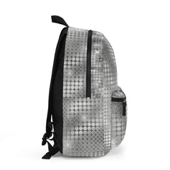 Retro Silver Flow Backpack