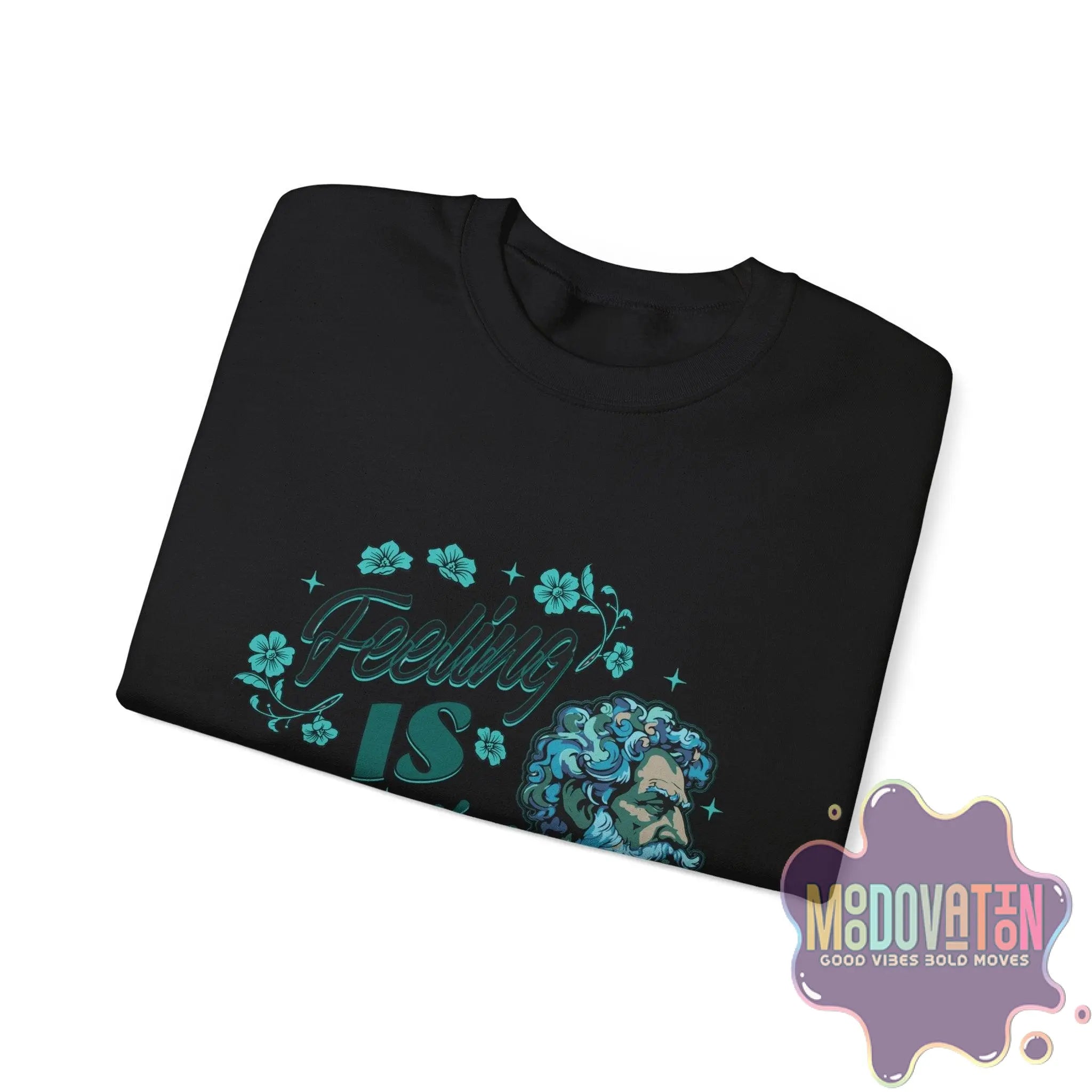 Feeling Is Healing Unisex Heavy Blend Crewneck Sweatshirt - MOODOVATION