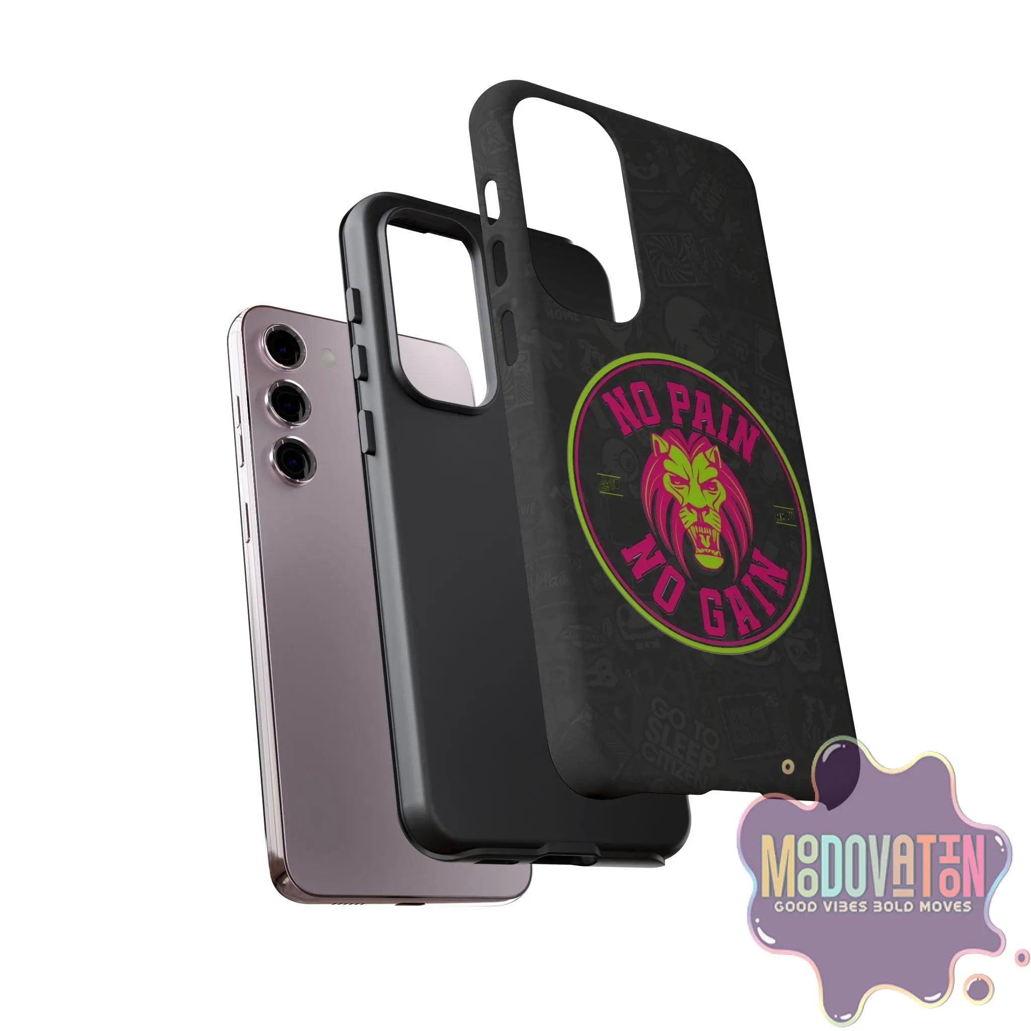 No Pain No Gain Phone Case - Black - MOODOVATION