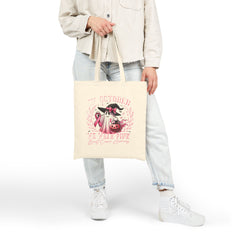 In October We Wear Pink Breast Cancer Awareness Tote Bag