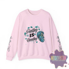 Feeling Is Healing Unisex Heavy Blend Crewneck Sweatshirt - MOODOVATION