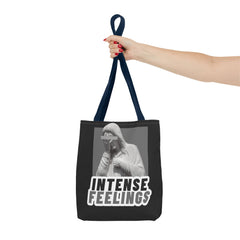 Intense Feelings Tote Bag - Grey Print