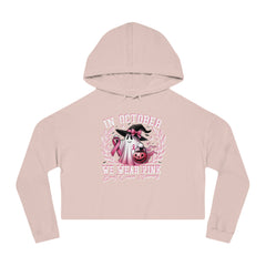 In October We Wear Pink – Women’s Cropped Hoodie