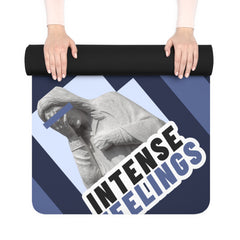 Intense Feelings – Navy Blue Premium Rubber Yoga Mat