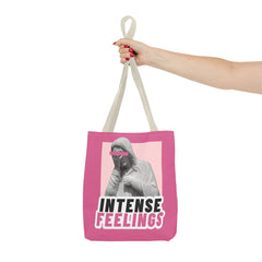 Intense Feelings Tote Bag - Pink Print