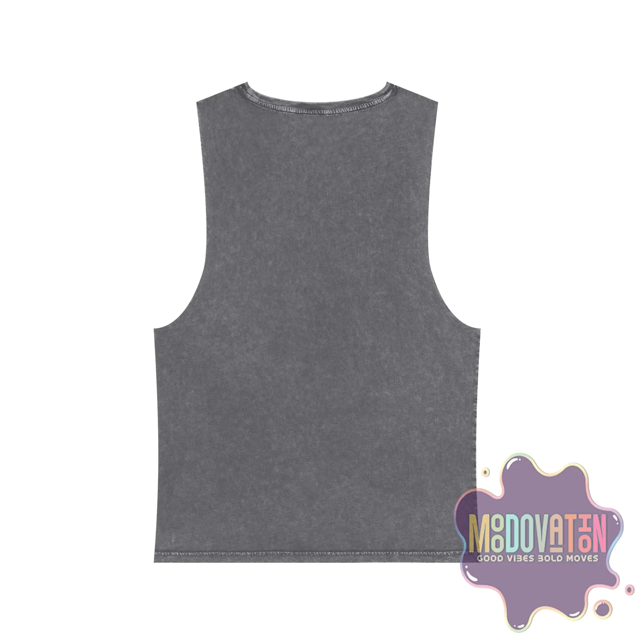 Good Vibes Bold Moves Stonewash Unisex Tank Top – Brand Edition Moodovation