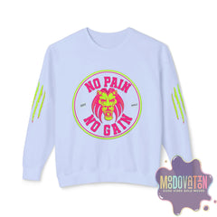No Pain No Gain Unisex Lightweight Crewneck Sweatshirt - Spring Edition Moodovation