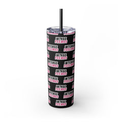 Intense Feelings - Pink Print Skinny Tumbler