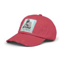 Intense Feelings - Cyan Print Vintage Distressed Hat